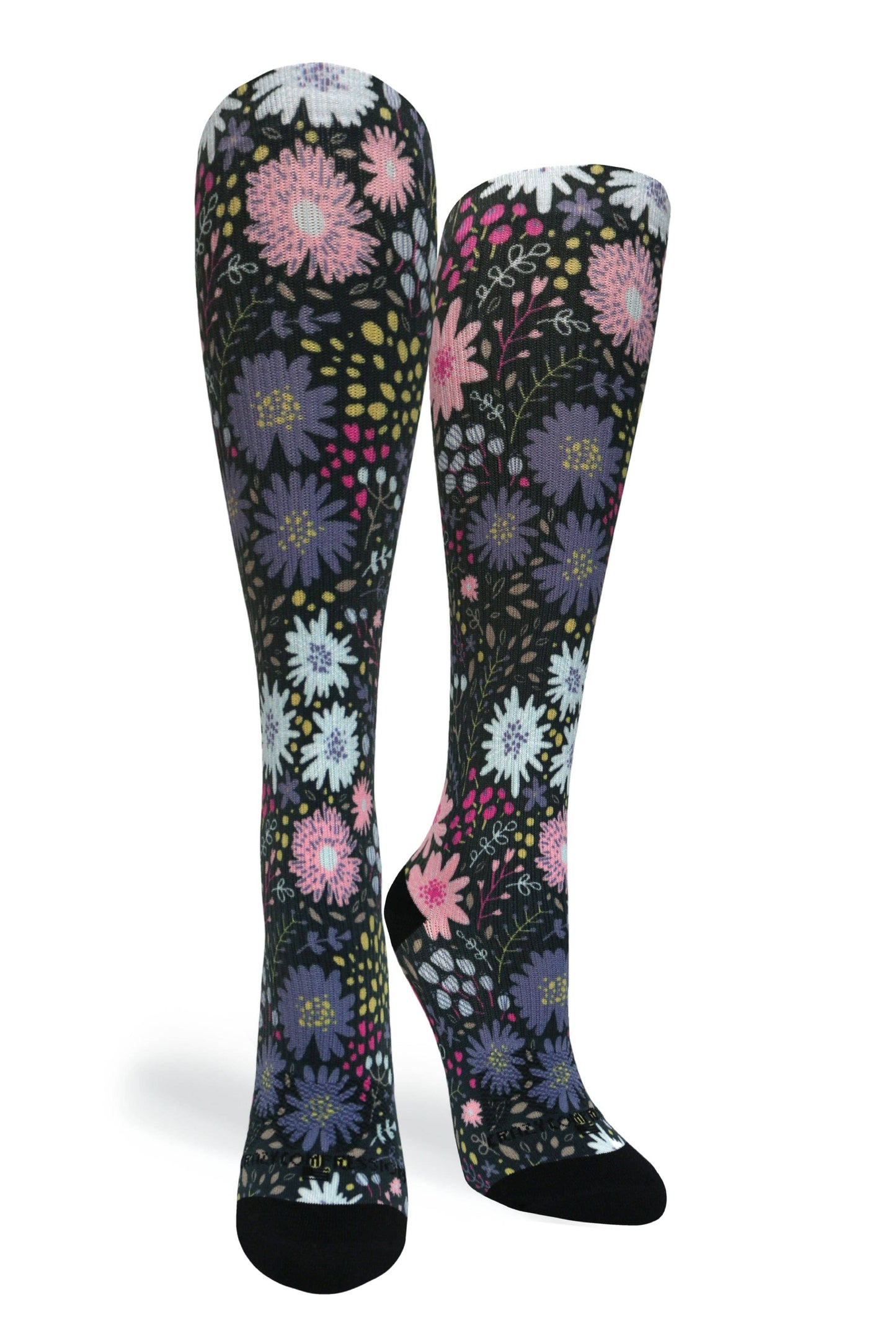 360 Night Garden OTC Compression Socks (Standard & Extra Wide): SM/MD (shoe size 7-10) / Standard 15-20mmhg / Extra Wide Width