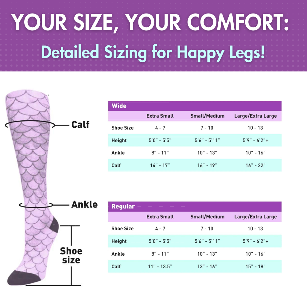 360 Medi Station OTC Compression Socks (Standard & Extra Wide): SM/MD (shoe size 7-10) / Standard 15-20mmhg / Standard Width