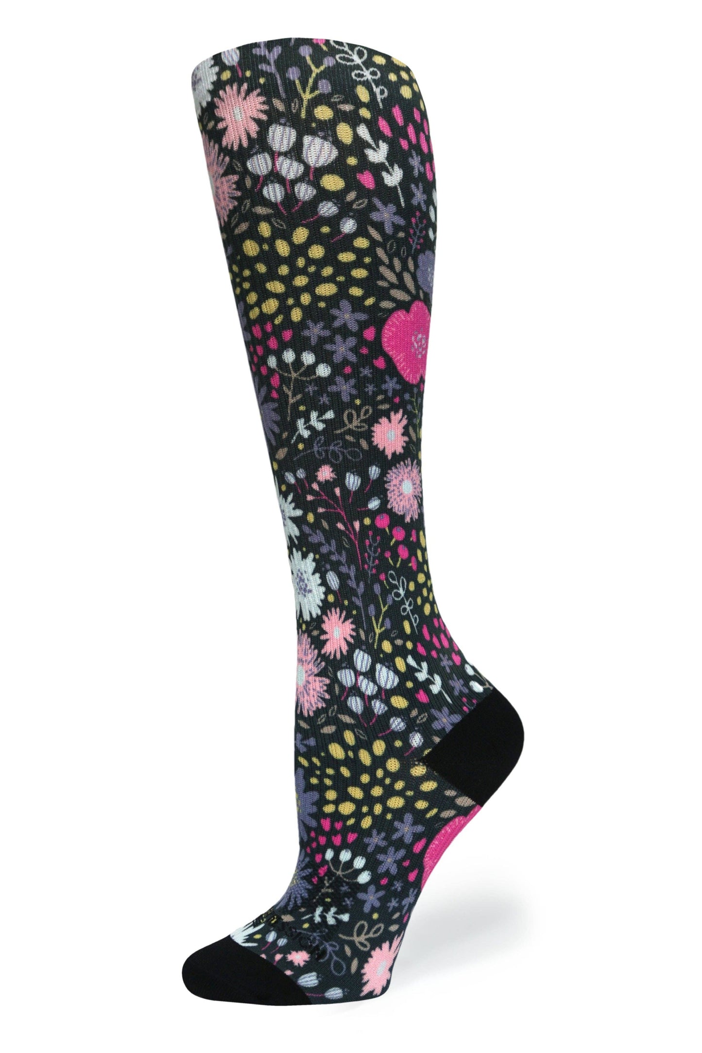 360 Night Garden OTC Compression Socks (Standard & Extra Wide): SM/MD (shoe size 7-10) / Standard 15-20mmhg / Extra Wide Width