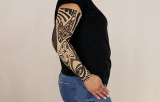 Fierce - Beige Armsleeve w/ Diva Diamond Band