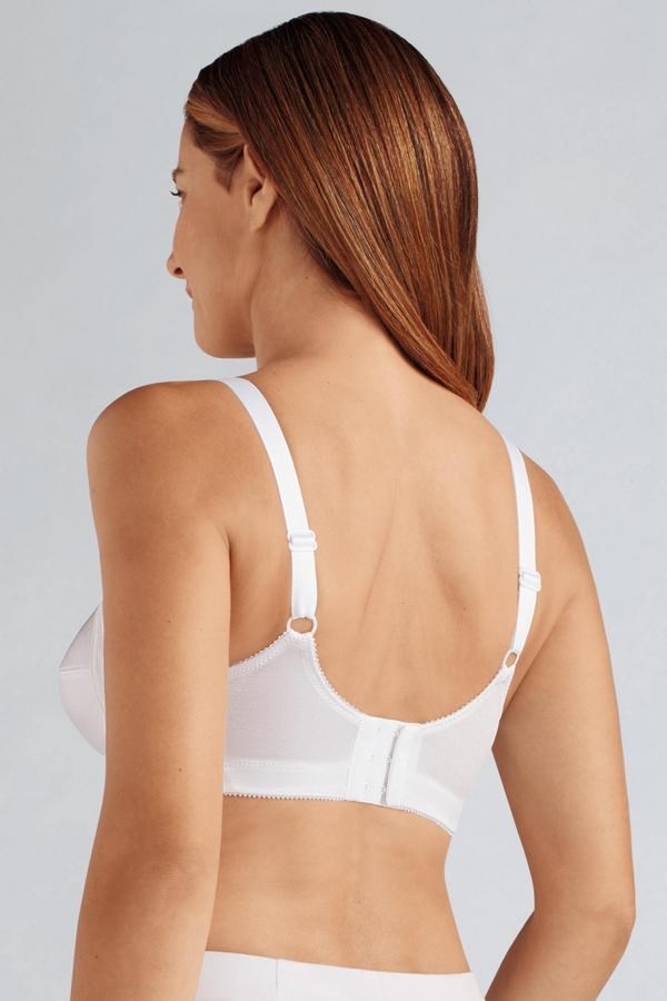 Ava Wire-Free Bra - White