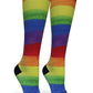 360 Rainbow Paint OTC Compression Socks (Standard & Extra Wide): SM/MD (shoe size 7-10) / Standard 15-20mmhg / Standard Width