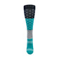 Teal Dots & Stripes Fashion Compression Knee High Socks  : Reg