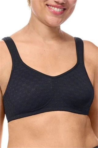 Tiana Wire-Free Bra - Black