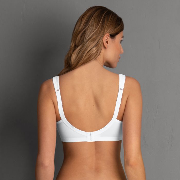 5493 Twin Wireless Soft Bra - White
