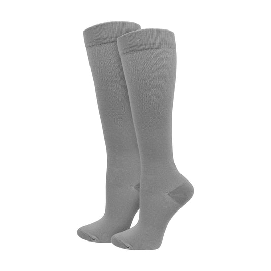 Solid Grey Compression Knee High : XL