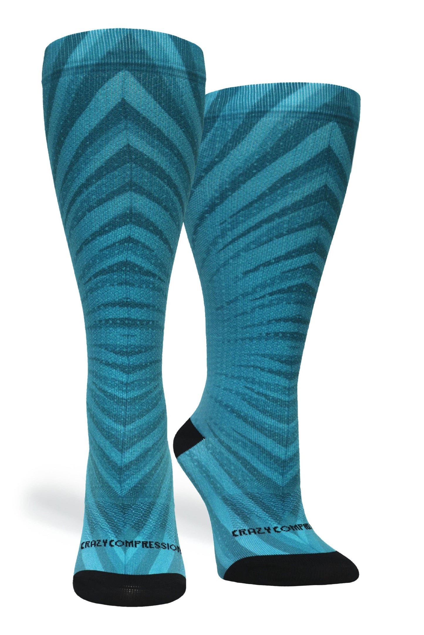 360 Mild Never Quit Blue (EXTRA WIDE CALF): LG/XL (shoe size 10-13)