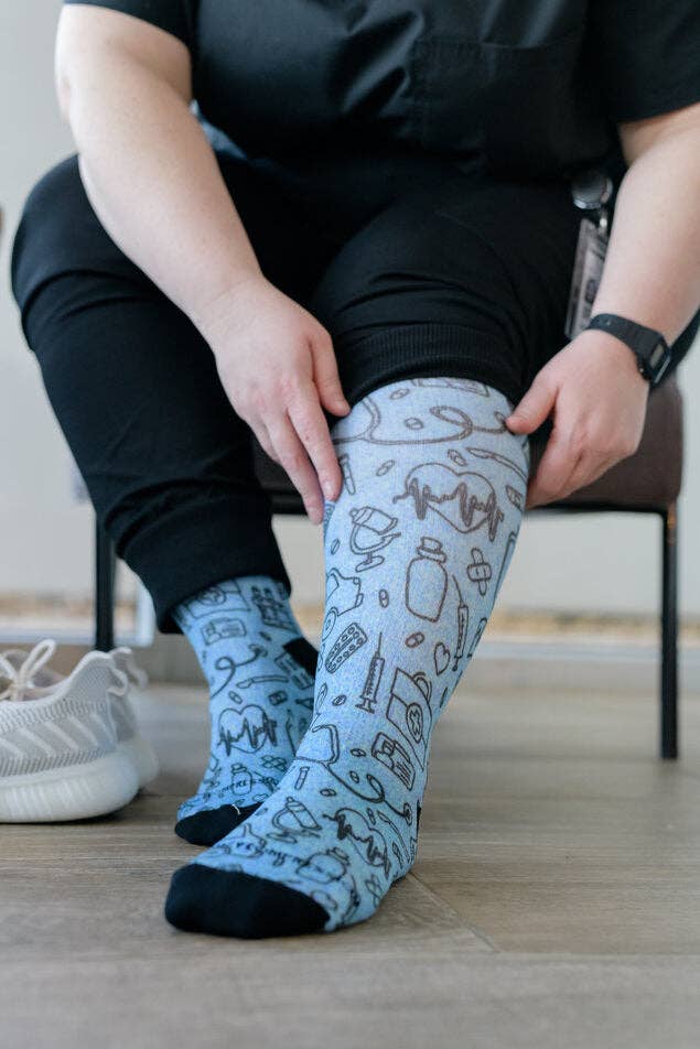 Black Solid (EXTRA WIDE CALF): LG/XL (shoe size 10-13)