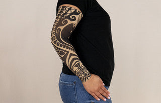 Fierce - Beige Armsleeve w/ Diva Diamond Band