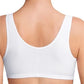 Frances Wire-Free Front Closure Bra - White