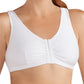 Frances Wire-Free Front Closure Bra - White