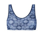 Frances Wire-Free Front-Closure Blue/White