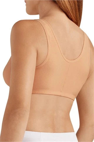 Frances Wire-Free Front Closure Bra - Sand
