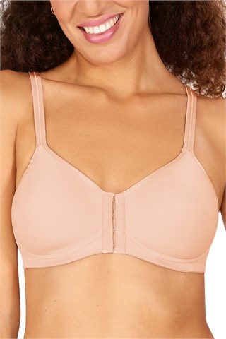 Mara Padded Wire-Free Front Closure Bra - Blush