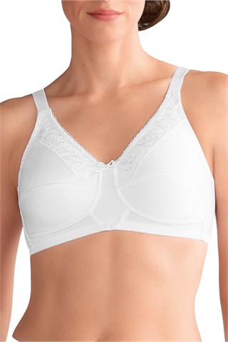 Nancy Wire-Free Bra - White