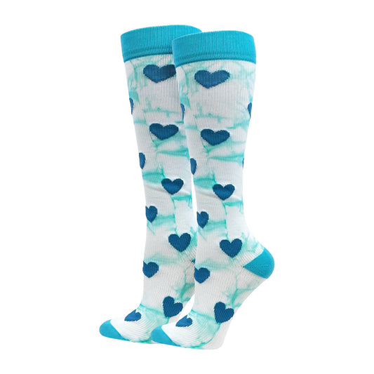 Tie-Dye Premium Compression Heart's XL  Socks