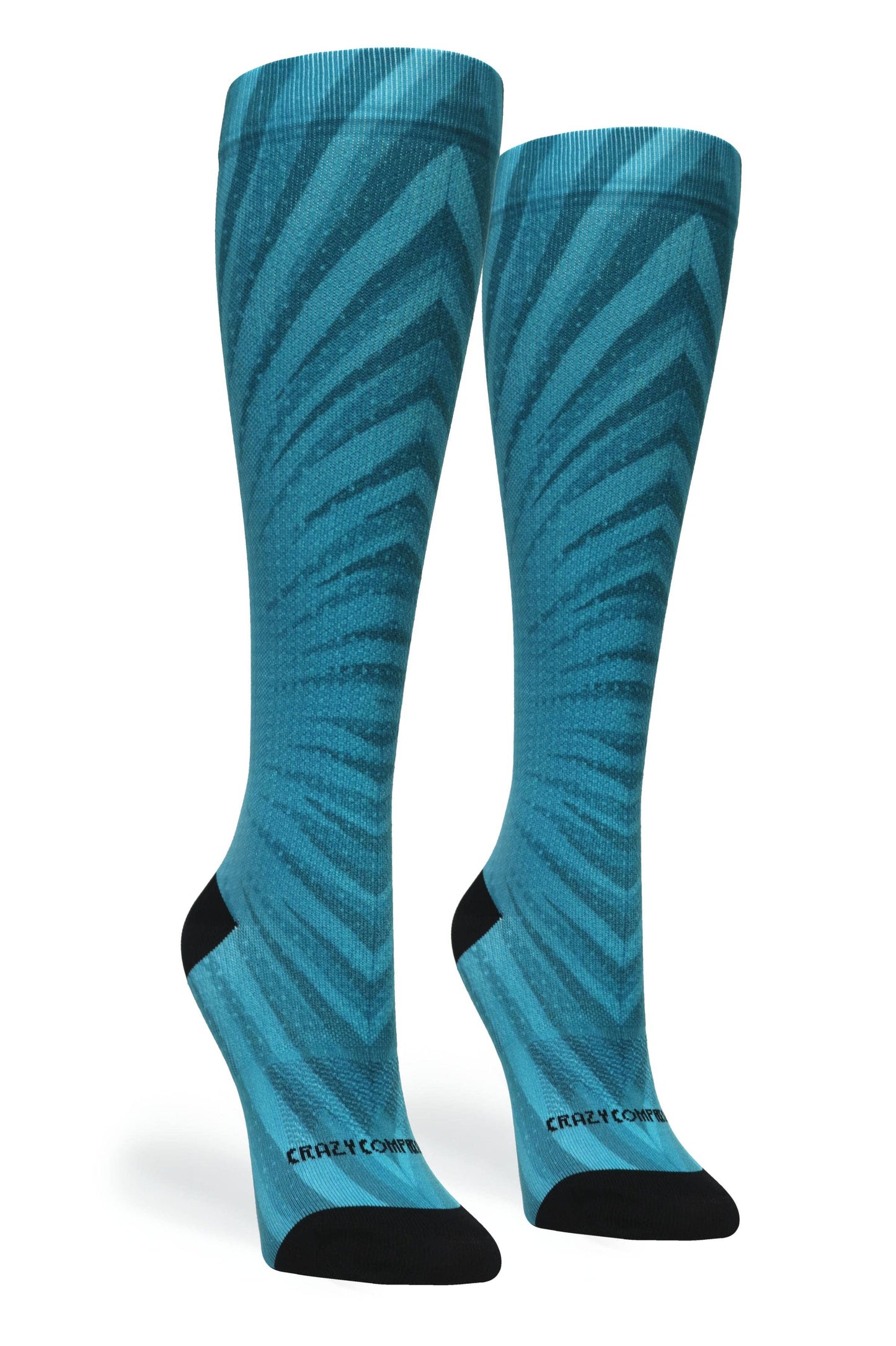 360 Mild Never Quit Blue (EXTRA WIDE CALF): LG/XL (shoe size 10-13)