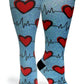 360 Heart Station Blue (EXTRA WIDE CALF): LG/XL (shoe size 10-13)