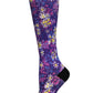 360 Purple Petals (EXTRA WIDE CALF): SM/MD (shoe size 7-10)