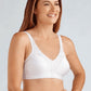 Ava Wire-Free Bra - White